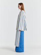 EENK YASMIN Round-neck Long Jacket - White