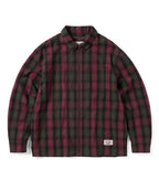 THISISNEVERTHAT THISISNEVERTHAT GORE-TEX WINDSTOPPER Shaggy Check Shirt Red