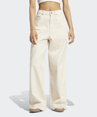 ADIDAS Premium Essential Denim Balloon Pants - Ivory
