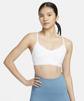 NIKE Nike Adjustable Sports Bra W - White: Stone Mauve