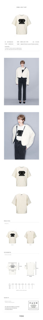YCH SYMBOL-LOGO T-SHIRT (W23TO904CR_BK)