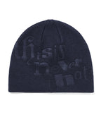 THISISNEVERTHAT THISISNEVERTHAT Debossed No Cuff Beanie Navy