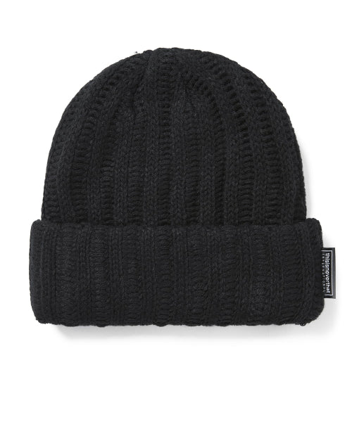 THISISNEVERTHAT THISISNEVERTHAT Low Gauge Ribbed Beanie Black
