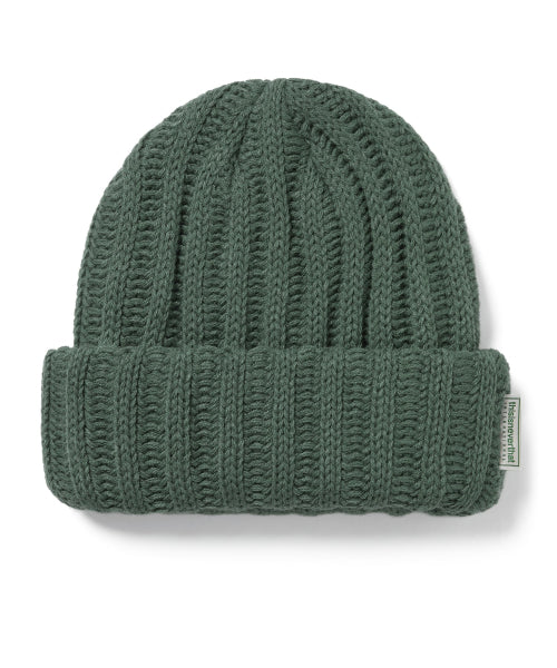 THISISNEVERTHAT THISISNEVERTHAT Low Gauge Ribbed Beanie Moss