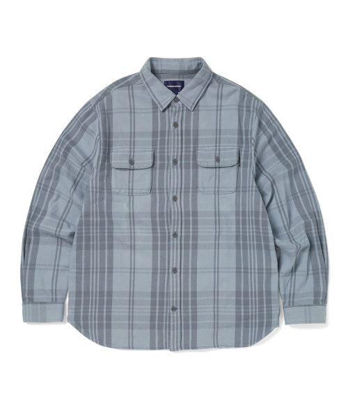 THISISNEVERTHAT THISISNEVERTHAT Big Flannel Work Shirt Slate