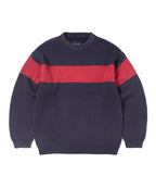 THISISNEVERTHAT THISISNEVERTHAT Washed Block Knit Sweater Navy
