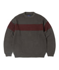 THISISNEVERTHAT THISISNEVERTHAT Washed Block Knit Sweater Charcoal