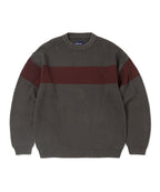 THISISNEVERTHAT THISISNEVERTHAT Washed Block Knit Sweater Charcoal