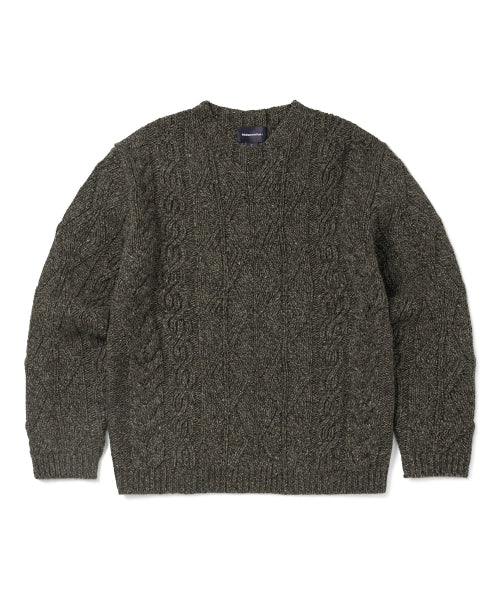 THISISNEVERTHAT THISISNEVERTHAT Cable Knit Sweater Brown