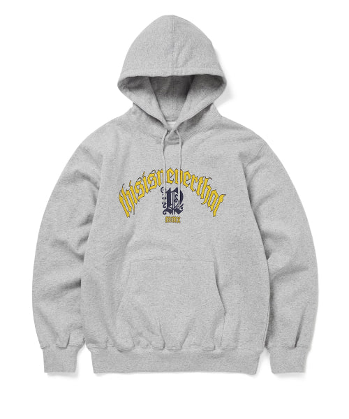 THISISNEVERTHAT THISISNEVERTHAT Fortuna Logo Hoodie Heather Grey