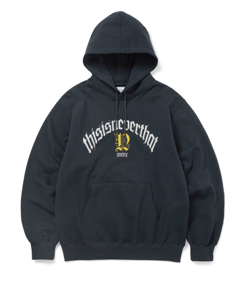 THISISNEVERTHAT THISISNEVERTHAT Fortuna Logo Hoodie Navy