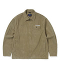 THISISNEVERTHAT THISISNEVERTHAT Washed Corduroy Zip Jacket Khaki