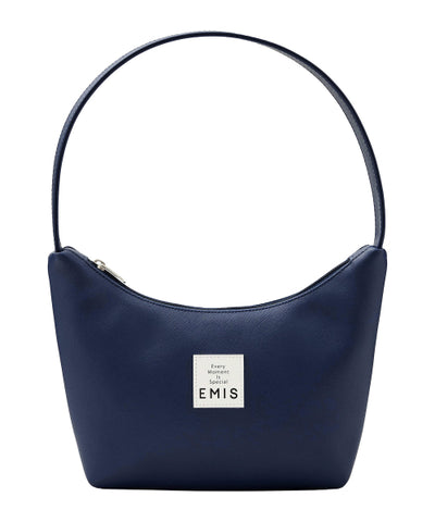 EMIS Leather Hobo Bag - Navy