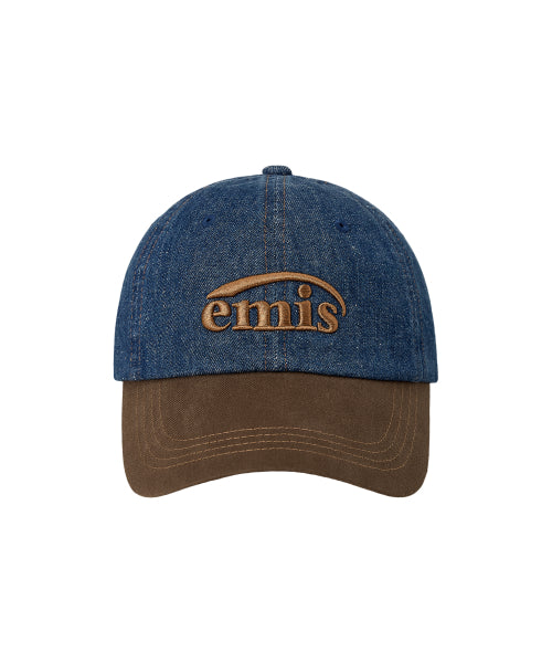 EMIS EMIS Hat Washed Denim Cap - Blue/Brown