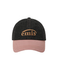 EMIS EMIS Washed Denim Ball Cap - Gray/Pink
