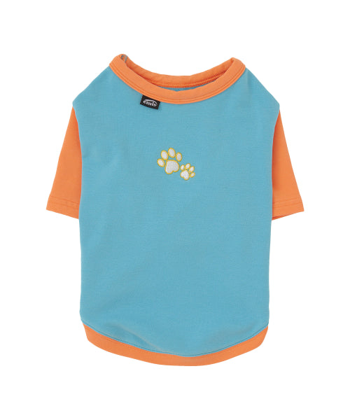 EMIS EMIS T-Shirt Light Blue/Tangerine
