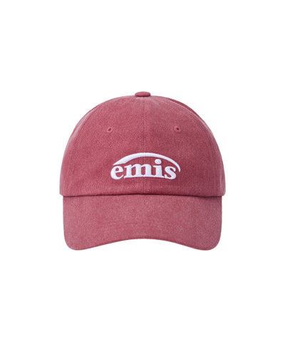 EMIS NEW LOGO PIGMENT BALL CAP - RED