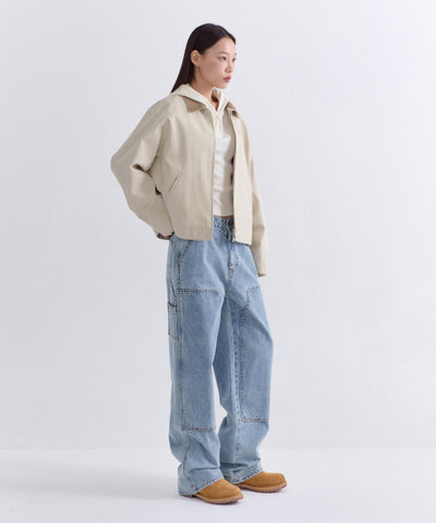 MUSINSA STANDARD WOMAN Denim Carpenter Pants Light Indigo