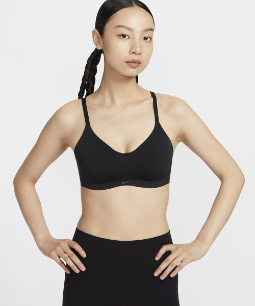 NIKE NIKE Elate Minimalist Light Support Pad Convertible Sports Bra W - Black:Cool Gray