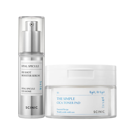 SCINIC SCINIC Hyal Spicule Serum + Simple Cica Toner Pad