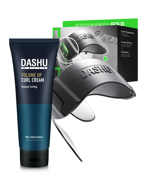 DASHU Daily Perfect Downtech Fold + Daily Volume Up Curl Cream 150ml