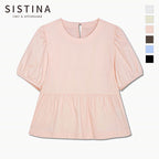 SISTINA Cotton puff sleeve blouse_AWWBLQ21010