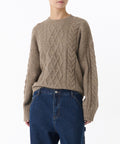 MUSINSA STANDARD WOMAN MUSINSA STANDARD WOMAN Women's Soft Aran Cable Knit Heather Beige