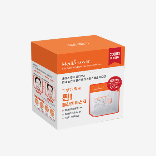 MEDIANSWER MEDIANSWER Real Skin Fit Collagen Mask 20 sheets