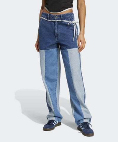 ADIDAS Patchwork Denim Jeans - Blue
