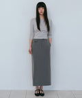 MUSINSA STANDARD WOMAN MUSINSA STANDARD WOMAN Women's Straight Maxi Skirt [Melange Gray]