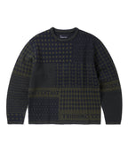 THISISNEVERTHAT THISISNEVERTHAT Block Knit L/S Top Navy