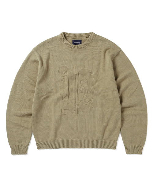 THISISNEVERTHAT THISISNEVERTHAT Fortuna N-Logo Sweater Beige