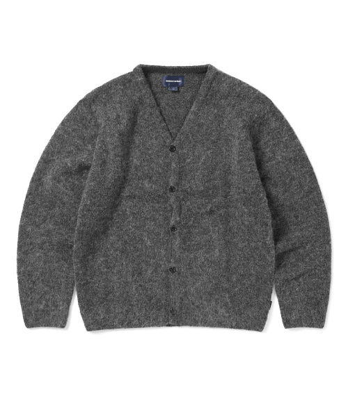 THISISNEVERTHAT THISISNEVERTHAT Hairy Knit Cardigan Charcoal
