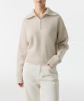 MUSINSA STANDARD WOMAN MUSINSA STANDARD WOMAN Women's Knitwear Half Zip-up [Oatmeal]