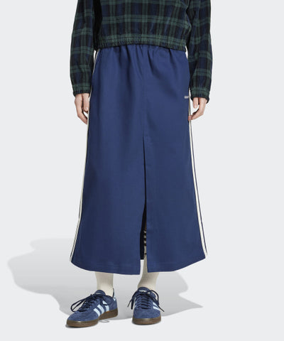 ADIDAS Cotton Twill Midi Skirt - Navy