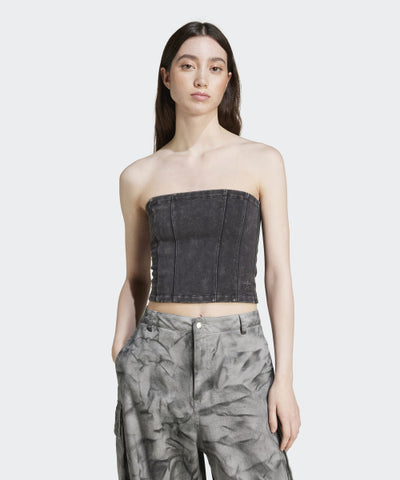 ADIDAS Washed Out Corset Top - Black