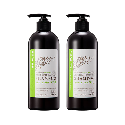 SUAVISS Argan Scalp Care Shampoo True Natural 98.8 500ml 2pcs