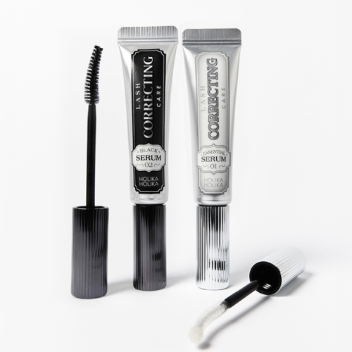 holikaholika Lash Correcting Care Perfect Combination Set 01 Essential Serum X 02 Black Serum
