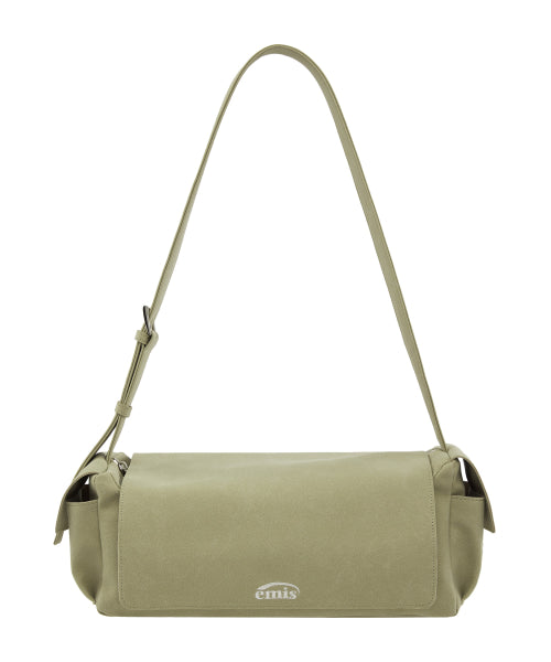 EMIS EMIS Suede Shoulder Bag Beige