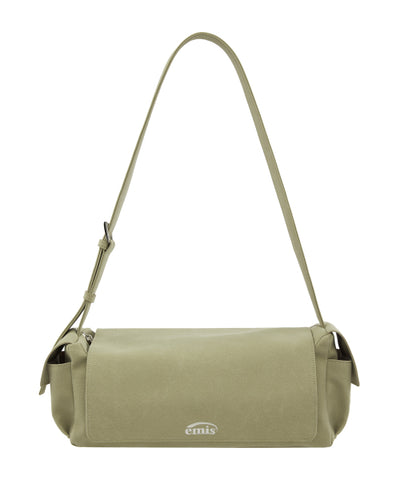 EMIS Suede Shoulder Bag Beige