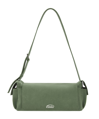 EMIS Suede Shoulder Bag - Green
