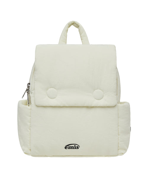 EMIS EMIS Nylon Padded Backpack - Ivory