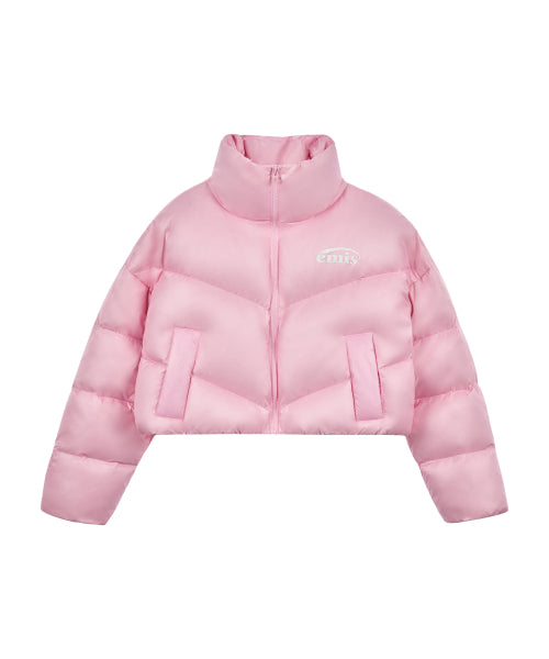 EMIS DUCK DOWN CROPPED PADDING-PINK