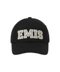 EMIS EMIS TWILL CAPITAL LOGO BALL CAP - BLACK