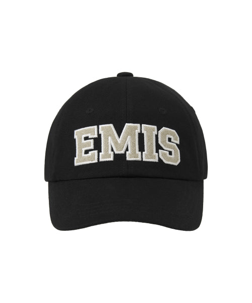 EMIS EMIS TWILL CAPITAL LOGO BALL CAP - BLACK