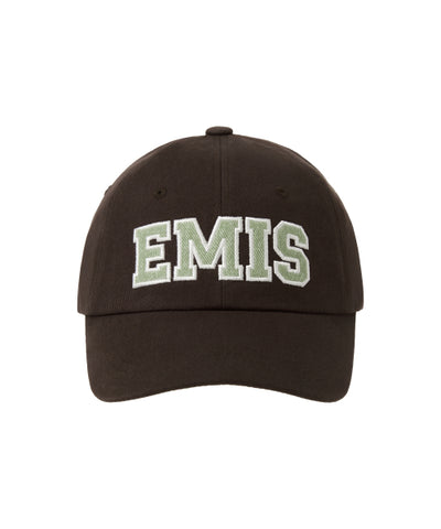 EMIS TWILL CAPITAL LOGO BALL CAP-BROWN