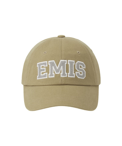 EMIS TWILL CAPITAL LOGO BALL CAP - BEIGE