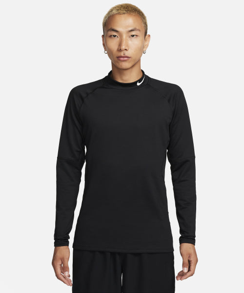 NIKE Nike T-Shirt Long Sleeve Fitness Mock - M