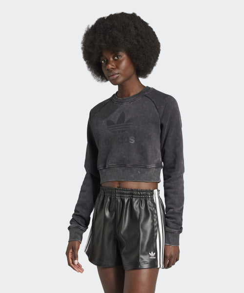 ADIDAS ADIDAS Washed Crop Sweatshirt - Black