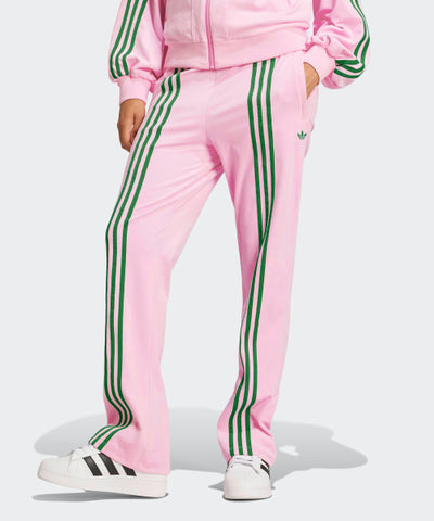 ADIDAS 70s Velor Track Pants - Pink:Green
